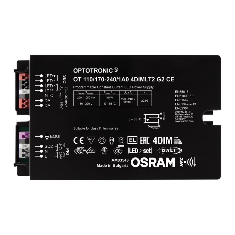 A140200981959 Driver OUTDOOR OT 110 170-240 800 4DIMLT2 OSRAM pour luminaires et modules LED