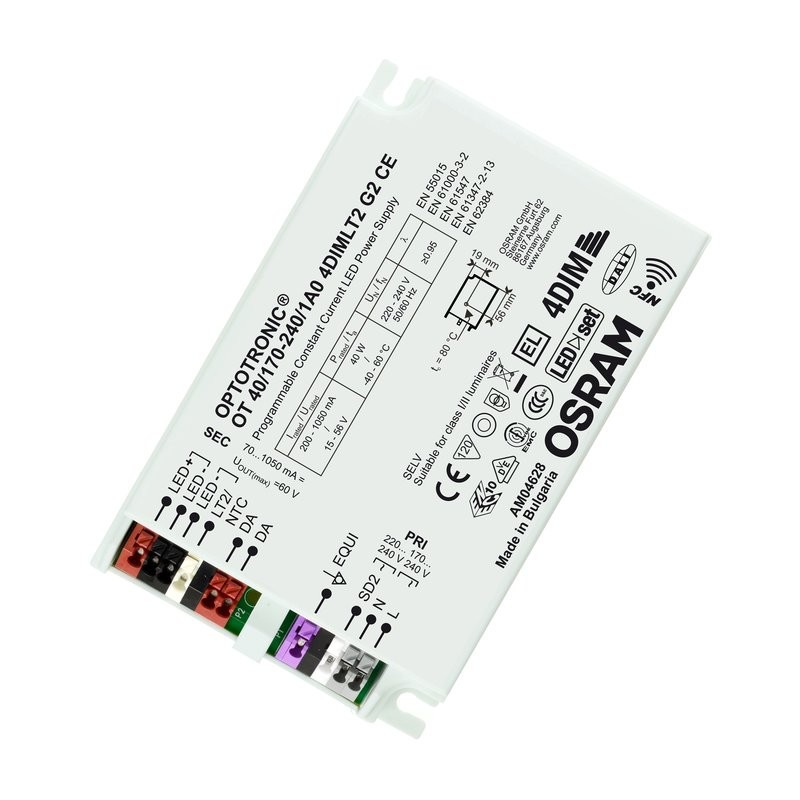 A140200981935 Driver OUTDOOR OT40 170-240 1A0 4DIMLT2 G2 OSRAM Driver OUTDOOR pour luminaires et modules LED