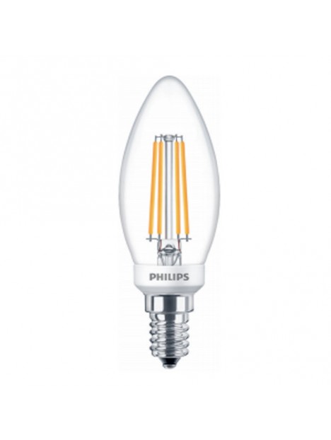 E14 LEDCandle Led effet filament 2w=25w 2700K /827 230v PHIL