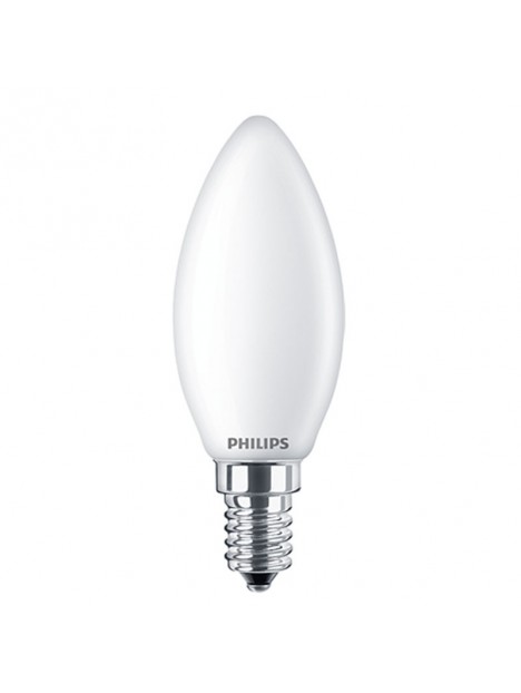Ampoule LED Filament blanc chaud B35 avec culot E14, et conso. de 6,5W