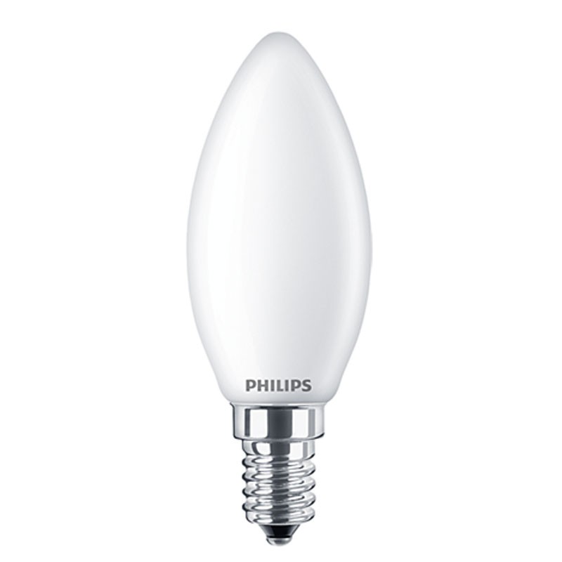 Ampoule FLAMME à LEDS, E14, 5W, 2700K, dépolie