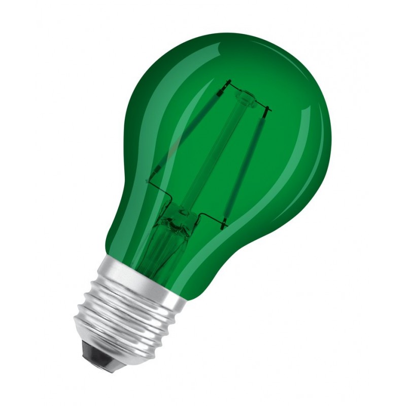 6010200433984 E27 Ampoule led standard Claire Vert LED effet filament 2,5w 230v OSRAM