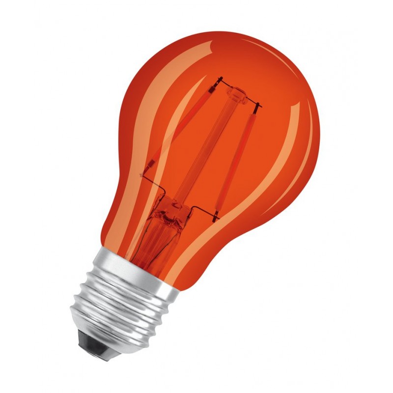 6010200433960 E27 Ampoule led standard Claire Orange LED effet filament 2,5w 230v OSRAM