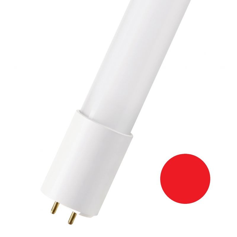 6510500141891 G13 Tube LED T8 1200mm 18W Rouge EM+AC