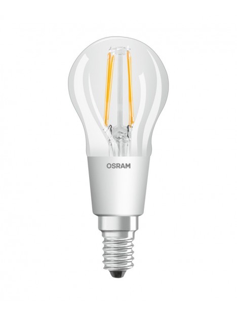 6020200435476 E14 Sphérique LED STAR Effet filament GLOW dimmable 4,5W 827 OSRAM