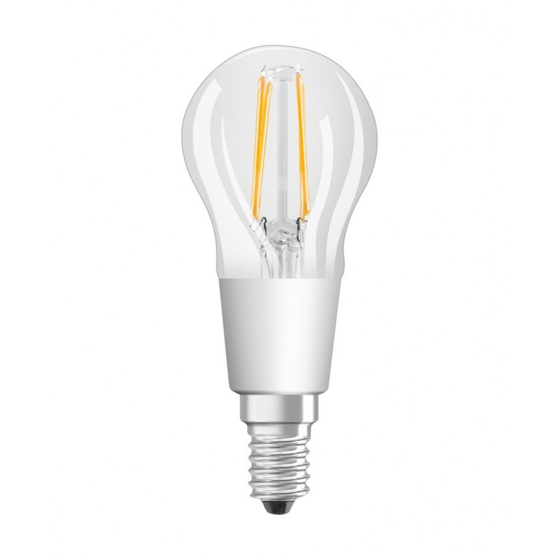 6020200435476 E14 Sphérique LED STAR Effet filament GLOW dimmable 4,5W 827 OSRAM