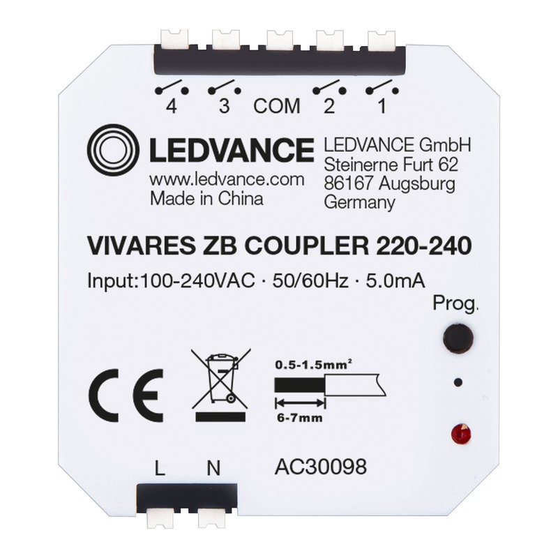 A070200463806 Coupleur de bouton poussoir VIVARES ZB COUPLER Zigbee LEDVANCE