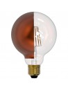 E27 globe 95 cap Bronze side LED effect filament 8w = 70w 2700K Dimmable Girard Sudron