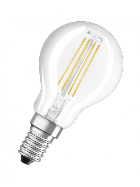 Lampe à filament LED E14 dimmable avec verre clair