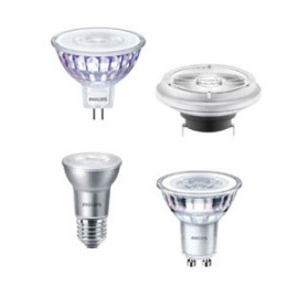 Philips MR11 GU4 20W 12V Dichroic Spot Light Bulb - 30° Beam, 2000 Hour Life, Clear Finish