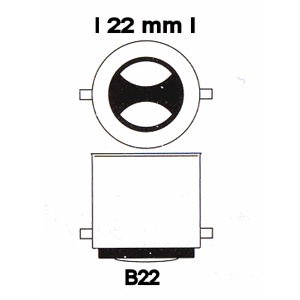 113112 B22 Sphérique Couleur 230V Verte 15w