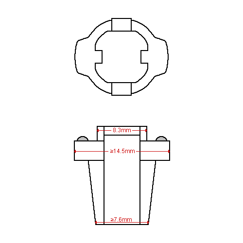 8668000510365 B8,3D Néo-Wedge claire BAX 5x23 12v 1,2w