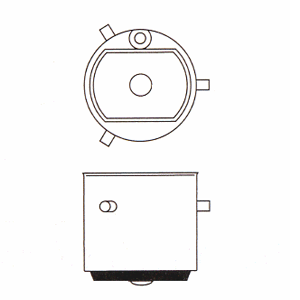 901394A BA21S Tube 100W 12V A1/193 3 Ergots