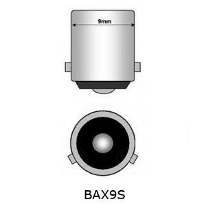 8048000509925 BAX9S Lampe Halogène 9,3x33 12v 6w Claire AC H6W