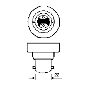 544010 BY22D SOX-E 18w PHILIPS (sodium)