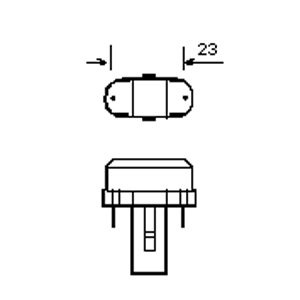 3040200010564 G23 DULUX S 5w /840 2 pins OSRAM