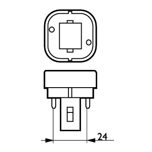 3040100620811 G24D1 MASTER PL-C 13w 2700K /827 2 pins PHILIPS