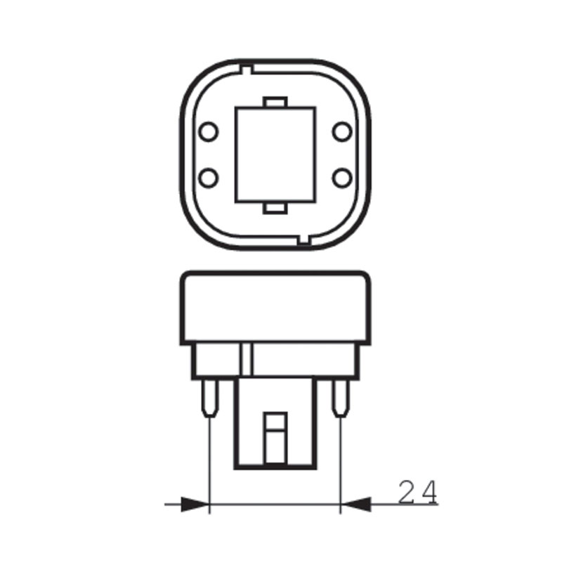 6040100541210 G24Q2 LED 6,5W 4000K /840 650lm PHILIPS