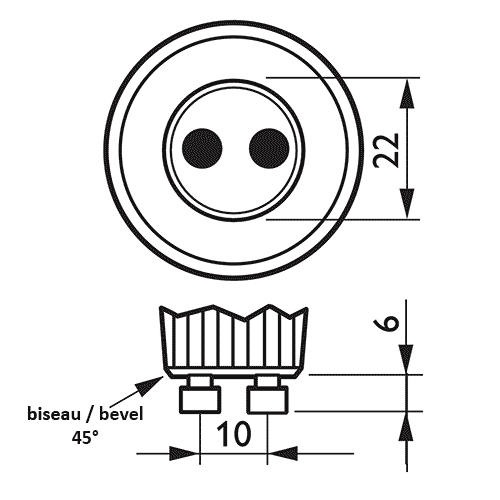 2140500230145 GU10 Spot Halogène Alu MR11 230V 30° ES35 35w