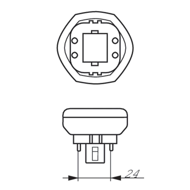 3040200425627 GX24Q4 DULUX T/E Plus 42w /840 4 pins OSRAM