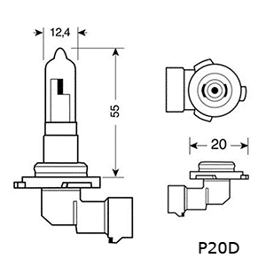 8040200012650 OSRAM HB4 9006 12v 51w P20d