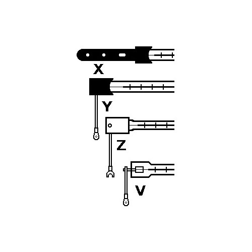 26987002DC250 SK15 Tube quartz Infrarouge Claire + réflecteur 3000w 400v 11x350mm DIRTECH